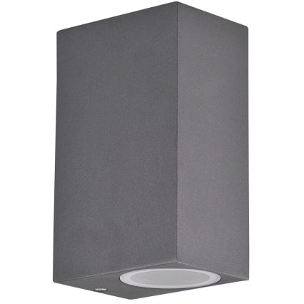 Vanjska zidna svjetiljka BOSTON 2xGU10/10W/230V antracit