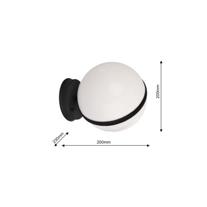 Vanjska zidna svjetiljka CIRCULO 1xE27/40W/230V IP44