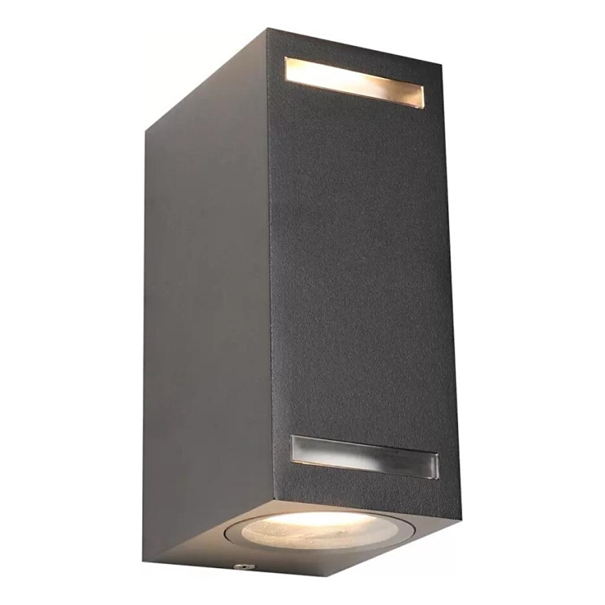 Vanjska zidna svjetiljka FAVEIRA 2xGU10/7W/230V IP44 antracit