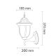 Vanjska zidna svjetiljka FLORENCJA 1xE27/20W/230V IP43