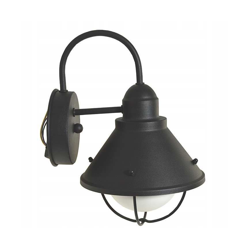 Vanjska zidna svjetiljka LAVINA 1xE27/60W/230V IP44 crna