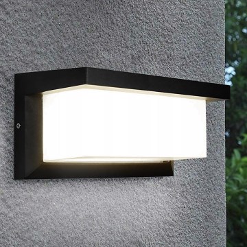 Vanjska zidna svjetiljka NEELY 1xE27/12W/230V IP54 crna