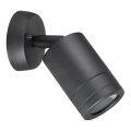 Vanjska zidna svjetiljka OLIMP 2 1xGU10/8W/230V IP44 crna