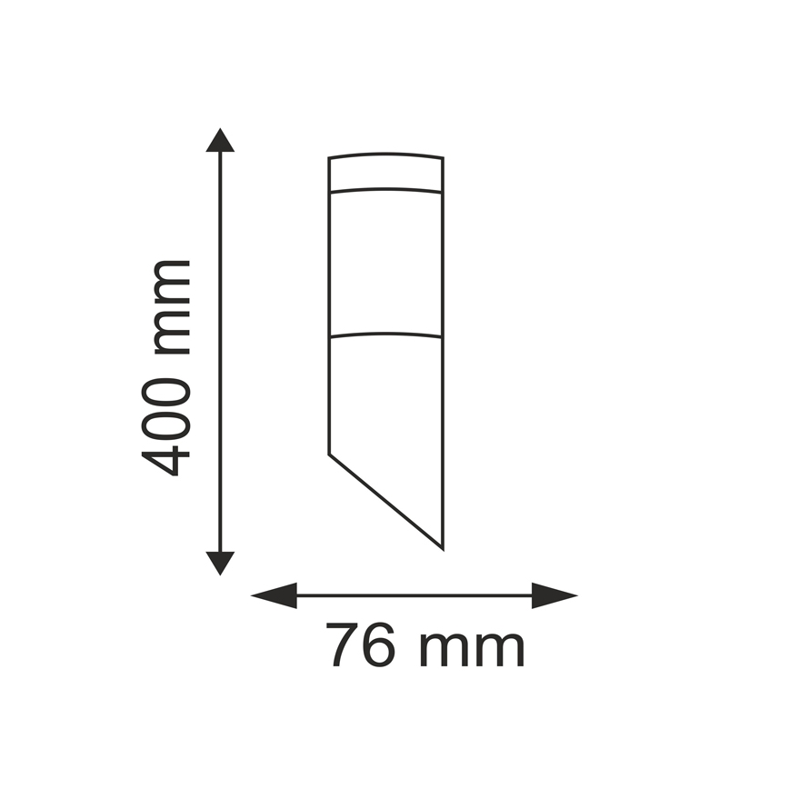 Vanjska zidna svjetiljka OSLO 1xE27/10W/230V IP44