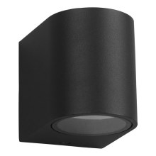 Vanjska zidna svjetiljka OVALIS 1xGU10/60W/230V IP44 crna
