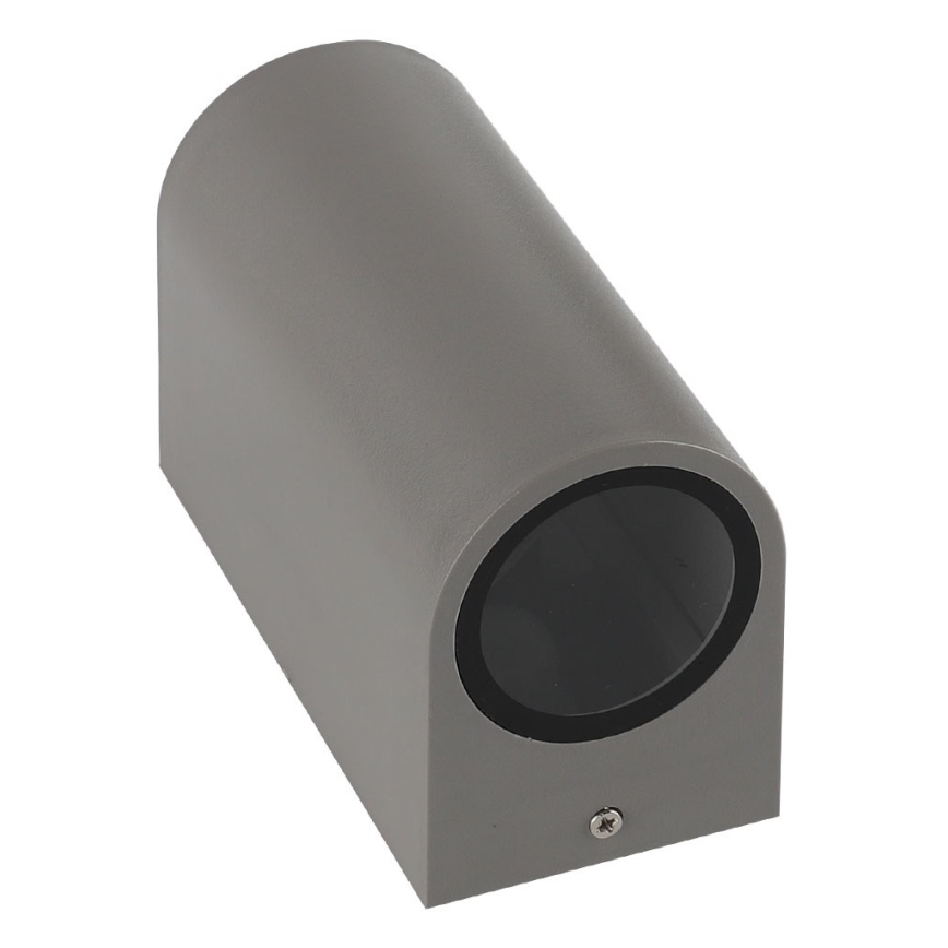 Vanjska zidna svjetiljka PARETE 2xGU10/6W/230V IP54 siva
