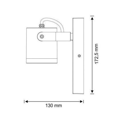 Vanjska zidna svjetiljka PINO 1xGU10/10W/230V IP44