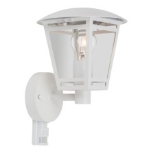Vanjska zidna svjetiljka sa senzorom LAURA 1xE27/60W/230V IP44