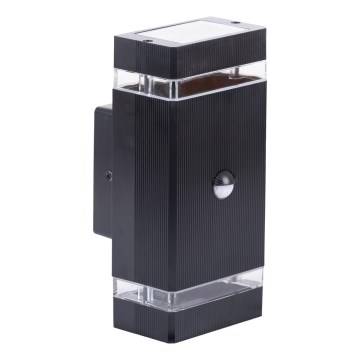 Vanjska zidna svjetiljka sa senzorom NIZZA 2xGU10/35W/230V IP65