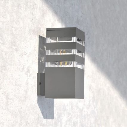 Vanjska zidna svjetiljka TEKSAS 1xE27/12W/230V IP44 antracit
