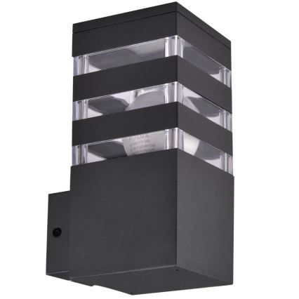 Vanjska zidna svjetiljka TEKSAS 1xE27/12W/230V IP44 antracit