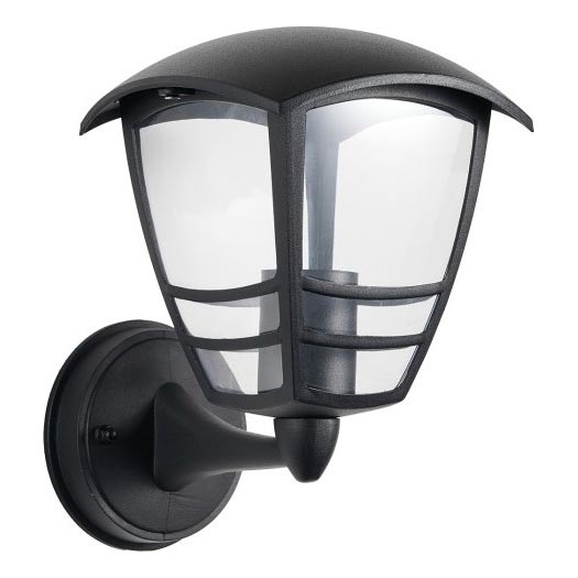 Vanjska zidna svjetiljka TEVIO 1xE27/60W/230V IP54 crna