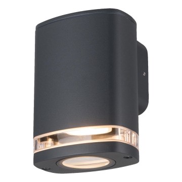 Vanjska zidna svjetiljka ZEVI 1xGU10/10W/230V IP54 antracit