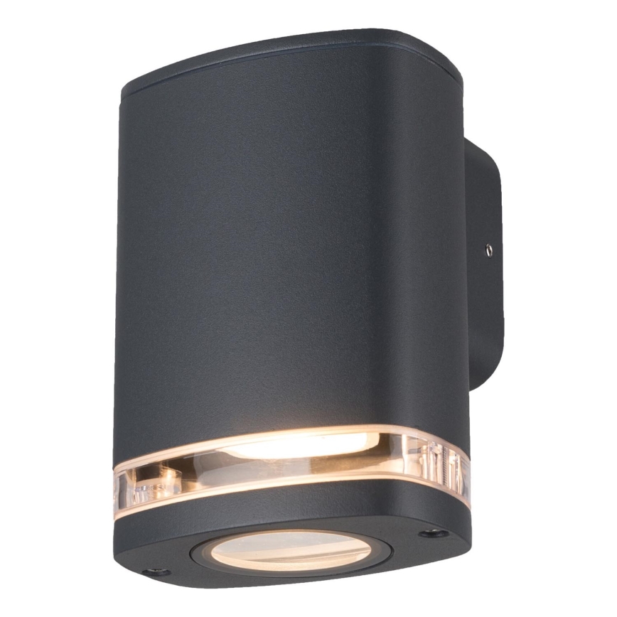 Vanjska zidna svjetiljka ZEVI 1xGU10/10W/230V IP54 antracit
