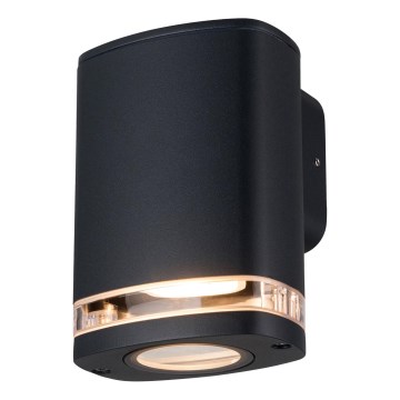 Vanjska zidna svjetiljka ZEVI 1xGU10/10W/230V IP54 crna