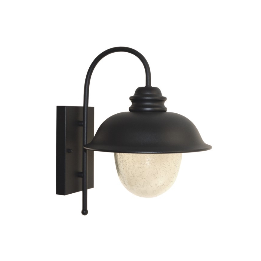 Vanjska zidna svjetiljka ZUNA 1xE27/60W/230V IP44 crna