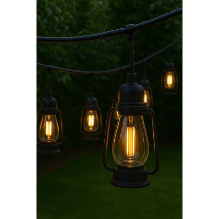 Vanjski dekorativni lanac GIRLANDA 20xLED 20m IP44 topla bijela
