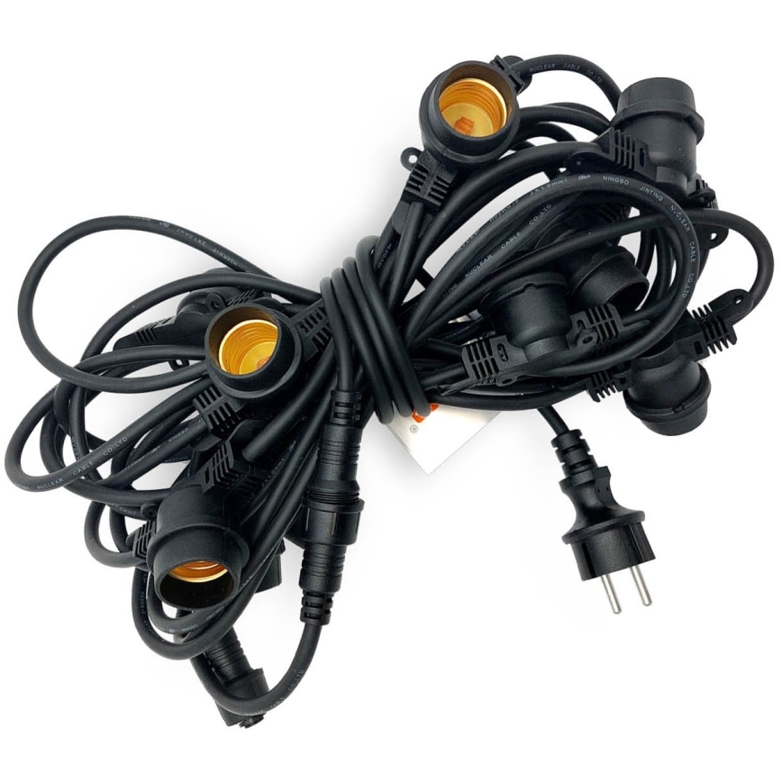 Vanjski dekorativni lanac MIMOSA 10xE27/1,3W/230V IP44 10 m