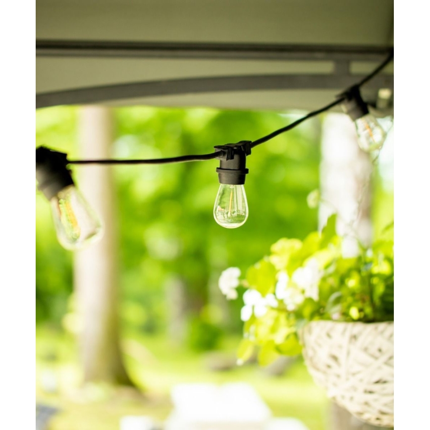 Vanjski dekorativni lanac MIMOSA 20xE27/1,3W/230V IP44 10m
