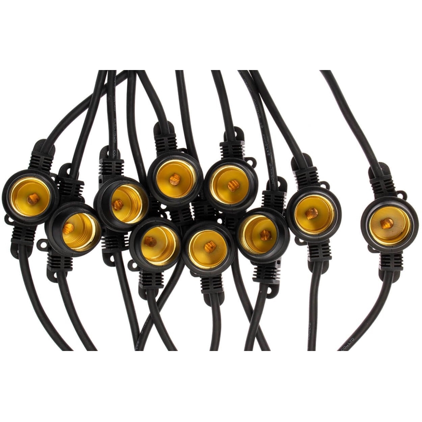 Vanjski dekorativni lanac MIMOSA 20xE27/1,3W/230V IP44 10m