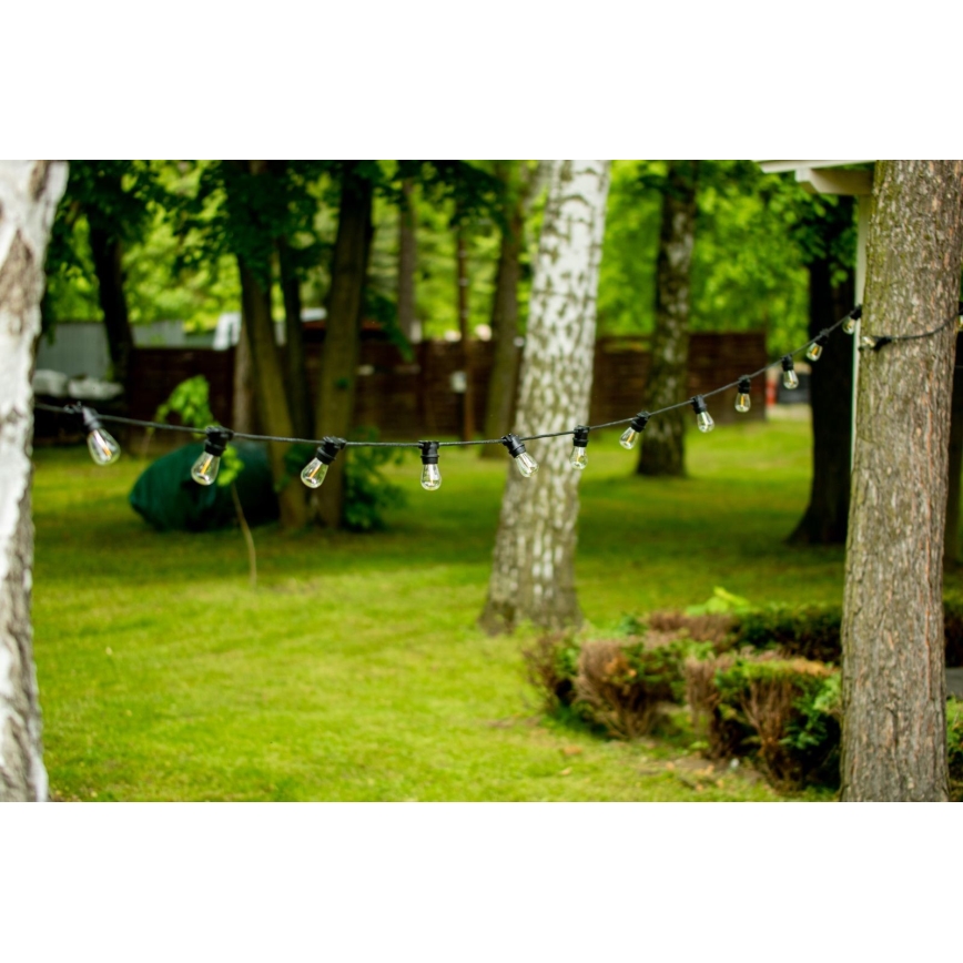 Vanjski dekorativni lanac MIMOSA 20xE27/1,3W/230V IP44 20m