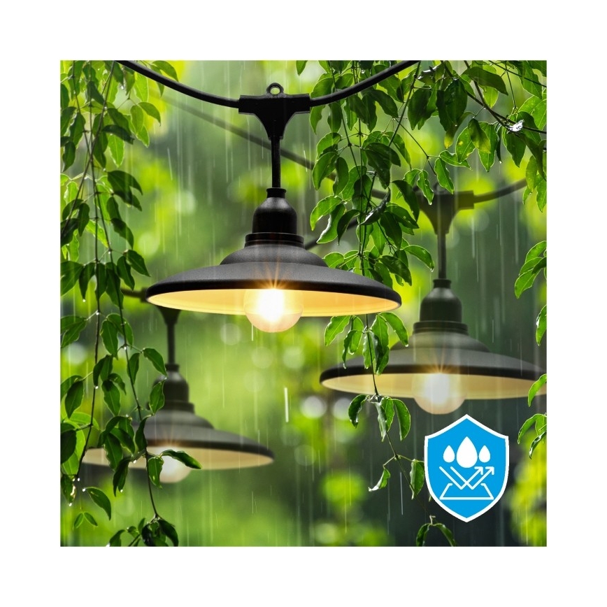 Vanjski dekorativni niz CRETE 15xE27/230V 20m IP44