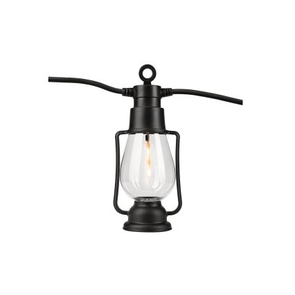 Vanjski dekorativni svjetlosni lanac GIRLANDA, 20 x LED, 20 m, IP44, topla bijela