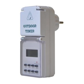 Vanjski digitalni tjedni vremenski prekidač 16A/230V IP44 200 mAh