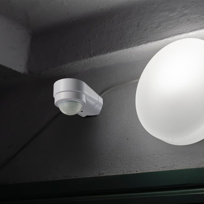 Vanjski infracrveni senzor pokreta 240° 600W/230V IP65 bijela