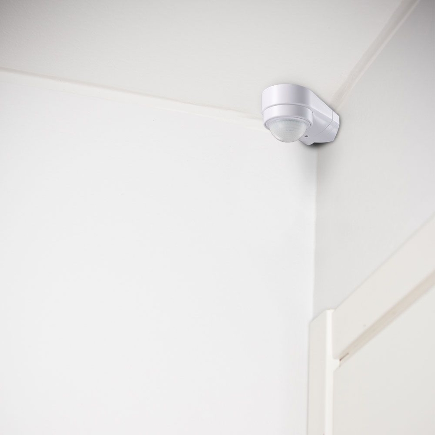 Vanjski infracrveni senzor pokreta 240° 600W/230V IP65 bijela
