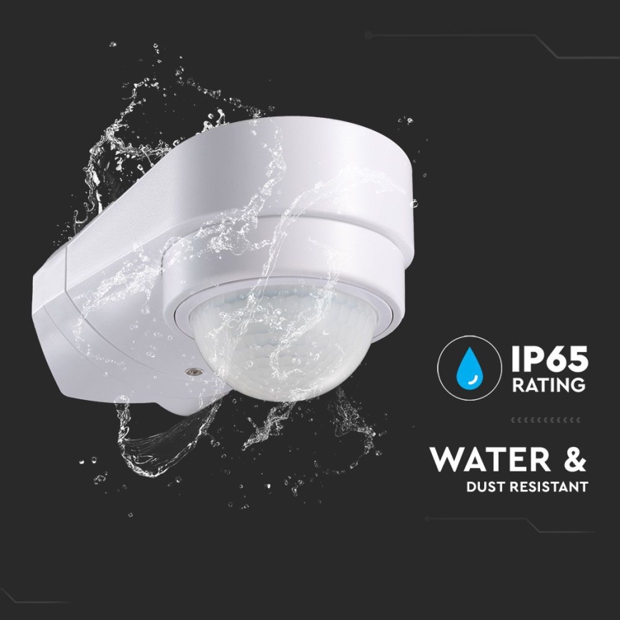 Vanjski infracrveni senzor pokreta 240° 600W/230V IP65 bijela