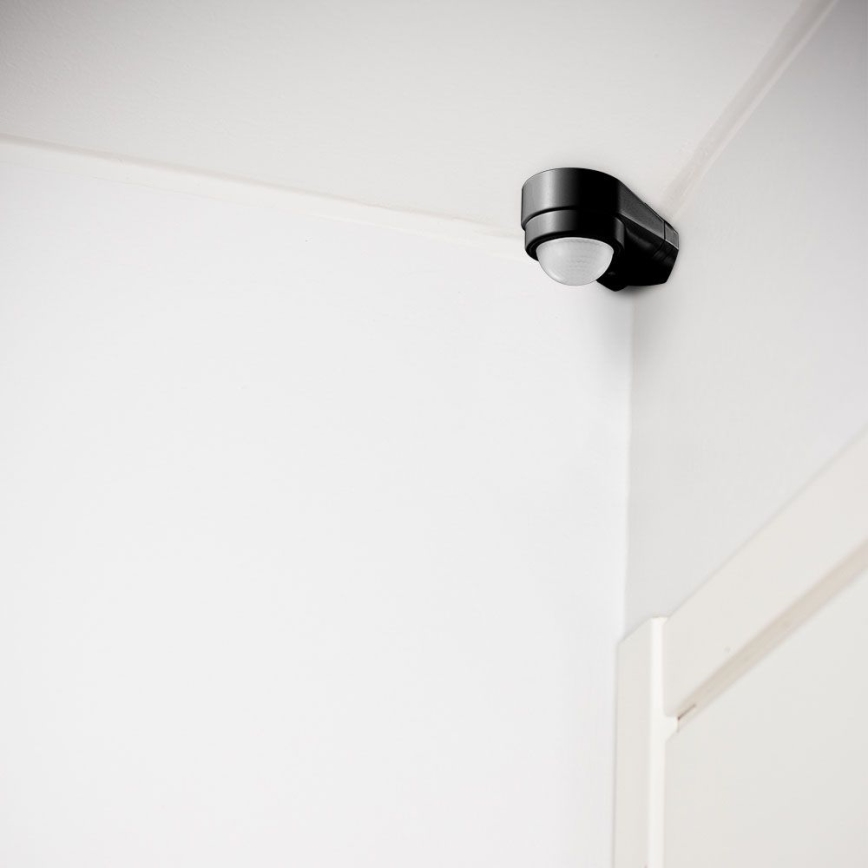 Vanjski infracrveni senzor pokreta 240° 600W/230V IP65 crna