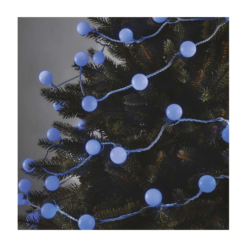 Vanjski LED lanac 40xLED/9m IP44 plava