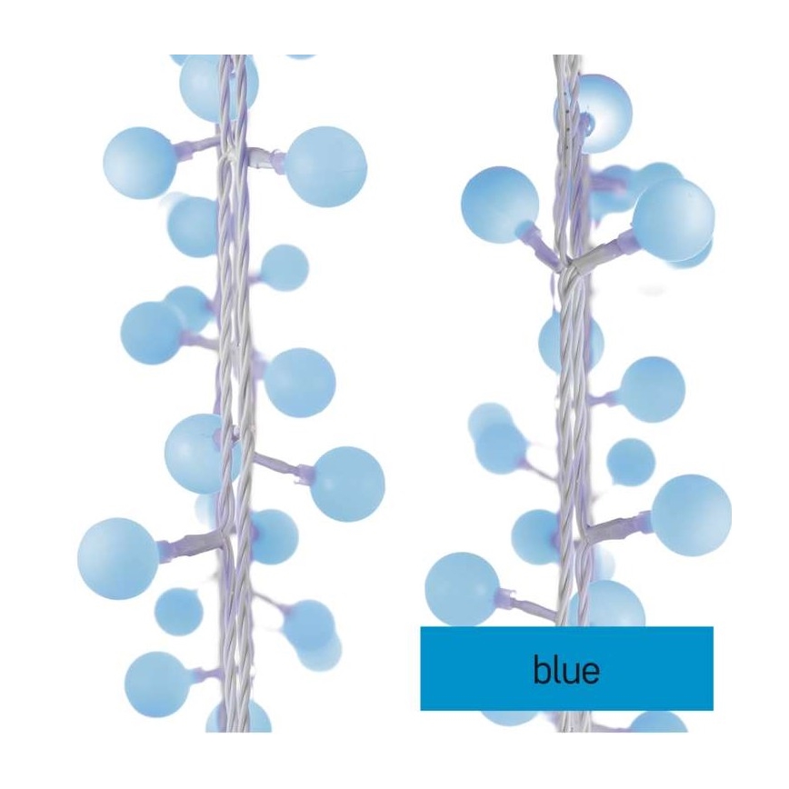 Vanjski LED lanac 40xLED/9m IP44 plava