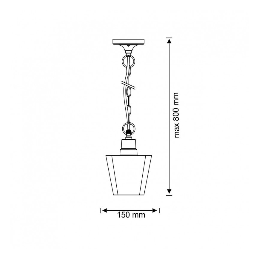 Vanjski luster GIZA 1xE27/10W/230V IP44
