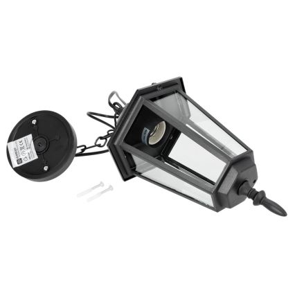 Vanjski luster na lancu 1xE27/60W/230V crna
