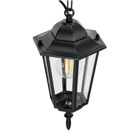 Vanjski luster na lancu 1xE27/60W/230V crna