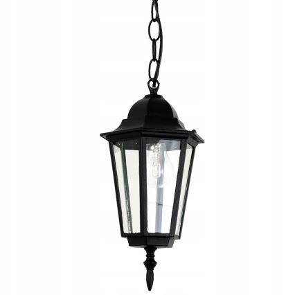 Vanjski luster na lancu 1xE27/60W/230V crna