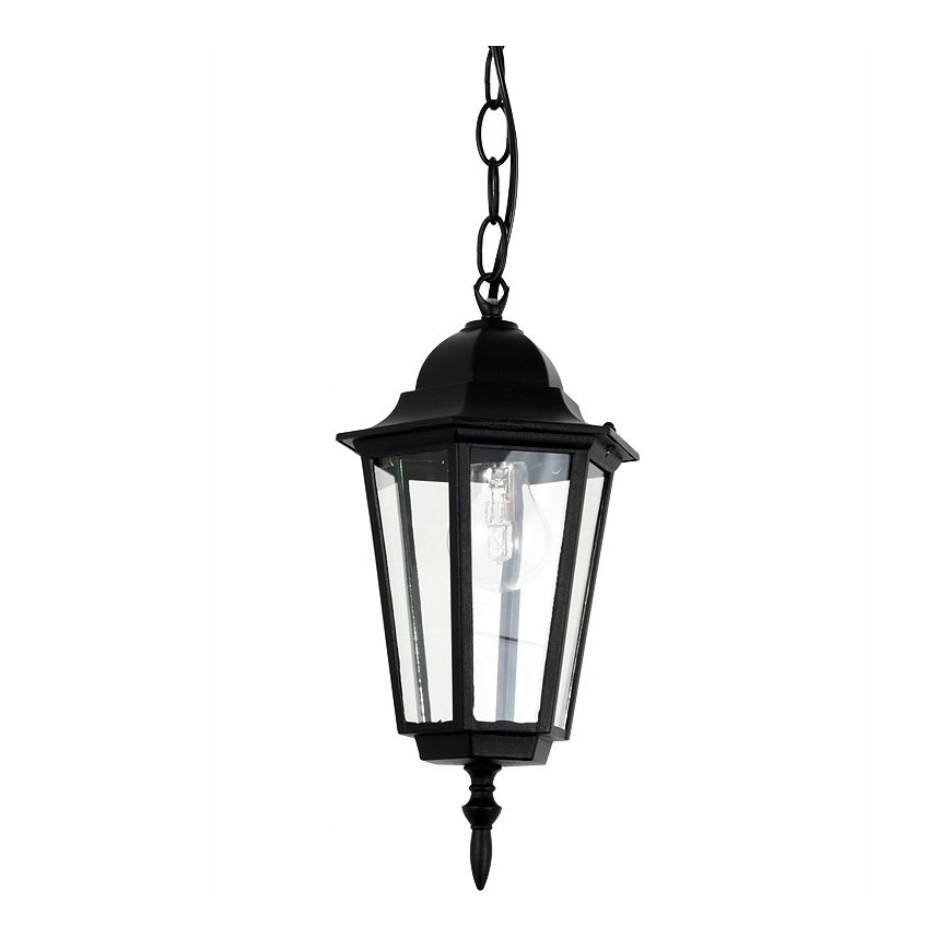 Vanjski luster na lancu 1xE27/60W/230V crna