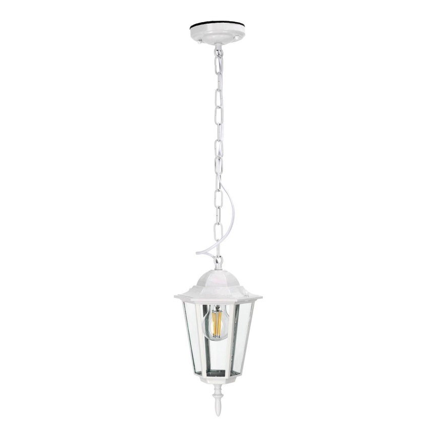 Vanjski luster na lancu 1xE27/60W/230V IP44 bijela
