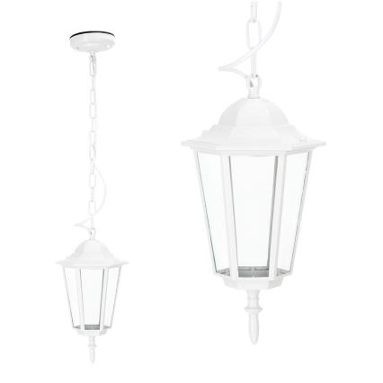 Vanjski luster na lancu 1xE27/60W/230V IP44 bijela