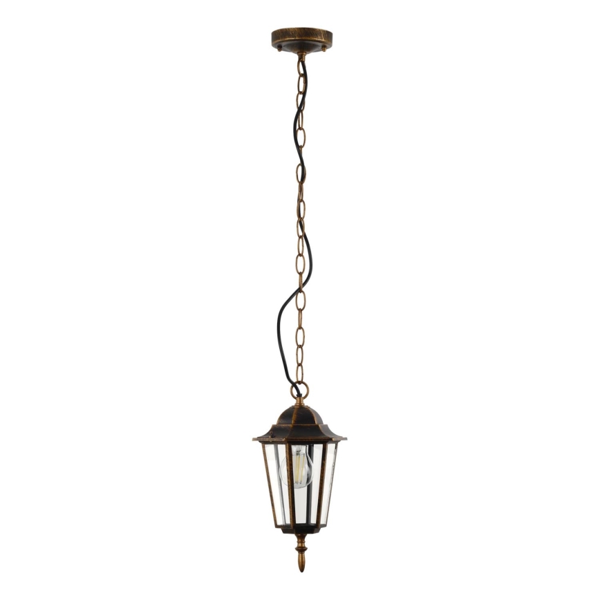Vanjski luster na lancu ARRAIA 1xE27/15W/230V IP44 bronca patina