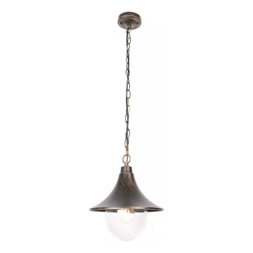 Vanjski luster na lancu TALEZ 1xE27/15W/230V IP44 bronca patina