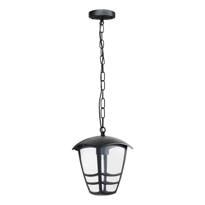 Vanjski luster na lancu TEVIO 1xE27/60W/230V IP54 crna