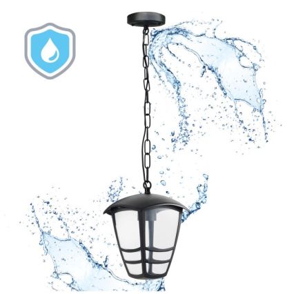 Vanjski luster na lancu TEVIO 1xE27/60W/230V IP54 crna