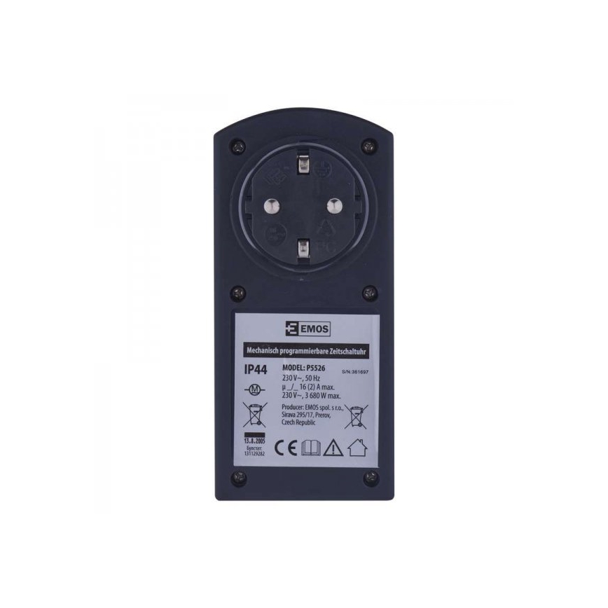 Vanjski mehanički vremenski prekidač SCHUKO IP44