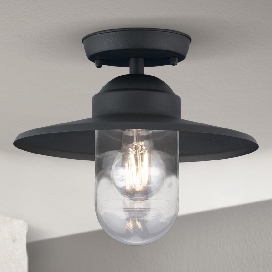 Vanjski nadgradni luster EDWARD 1xE27/60W/230V IP44 crna
