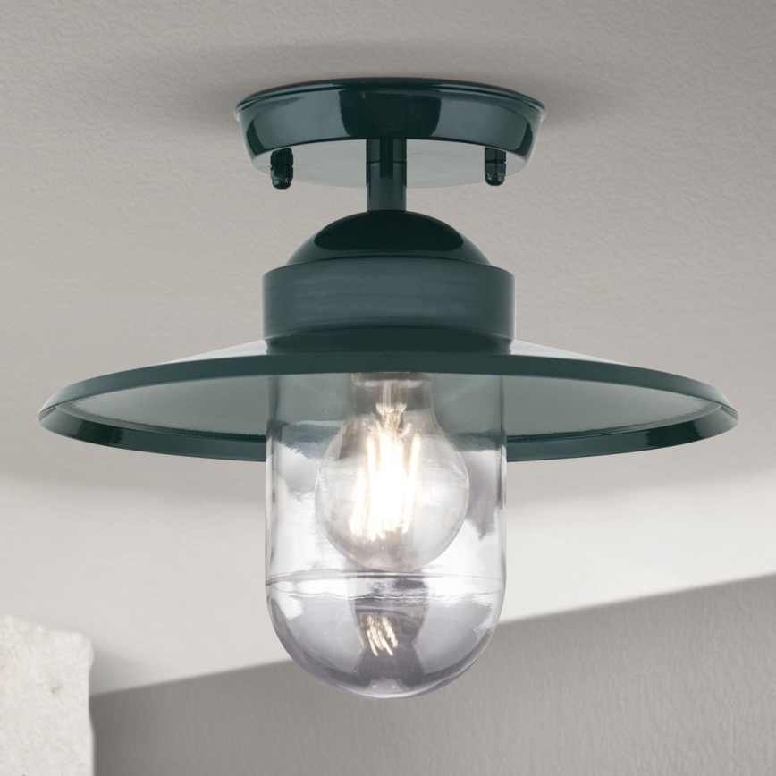 Vanjski nadgradni luster EDWARD 1xE27/60W/230V IP44 zelena