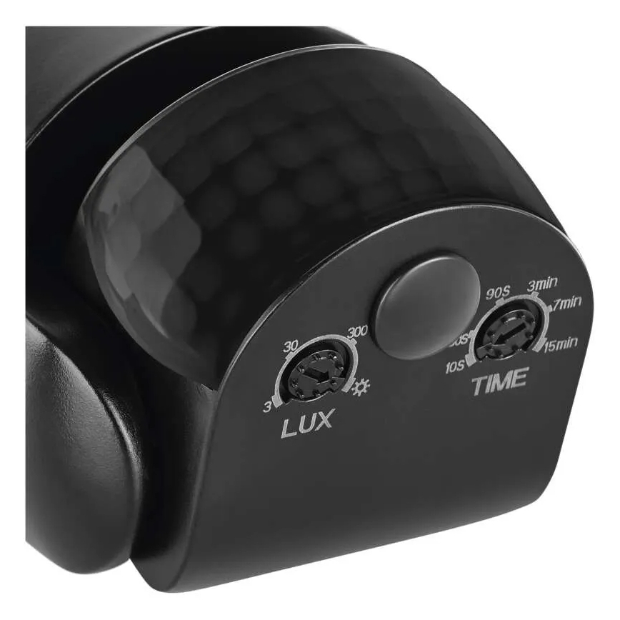 Vanjski PIR senzor pokreta i sumraka 1200W/230V IP65 crni