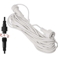 Vanjski produžni kabel za povezivanje svjetlosnih lanaca 10 m IP44 bijeli
